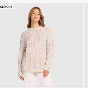 Nuuds lightweight cable summer sweater